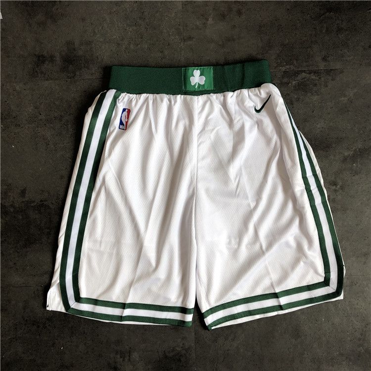 Men NBA Boston Celtics White Nike Shorts 0416->boston celtics->NBA Jersey
